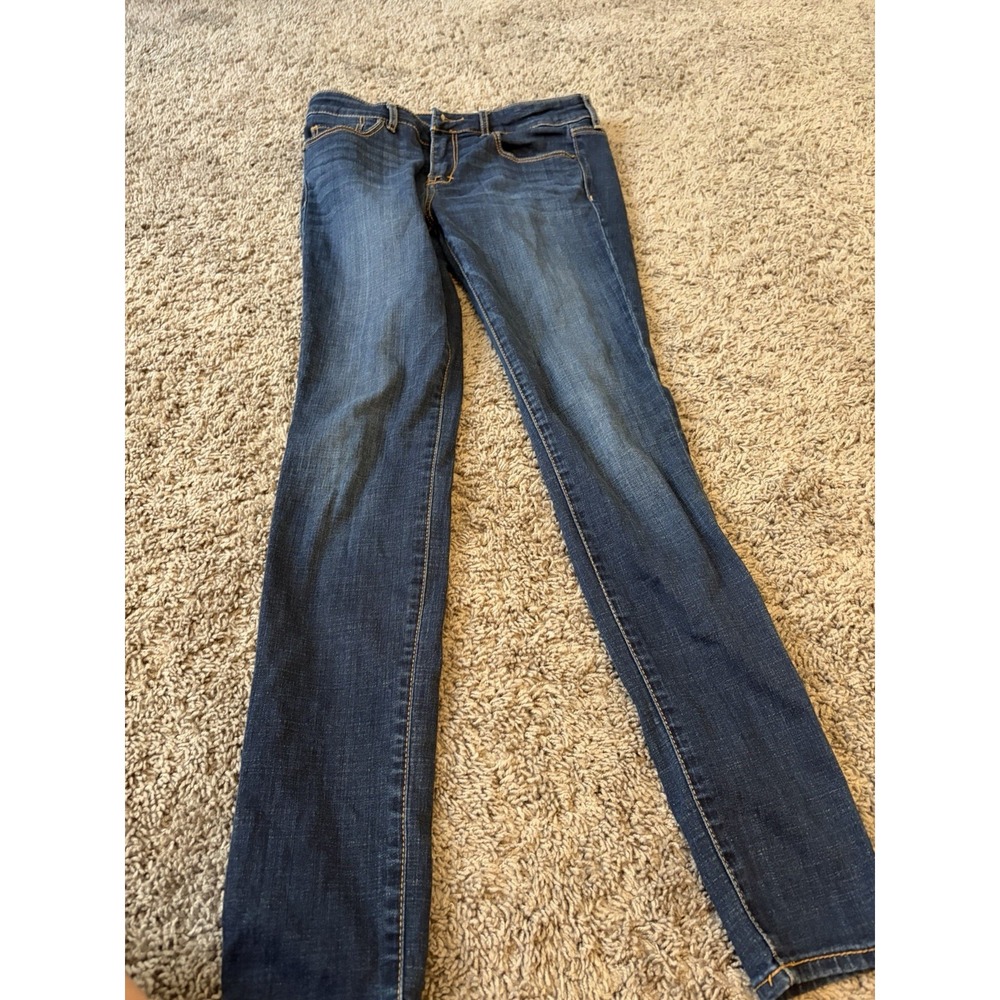 Abercrombie & Fitch Jeans The A&F Skinny Jeans Dark Wash Distressed Sz 4R